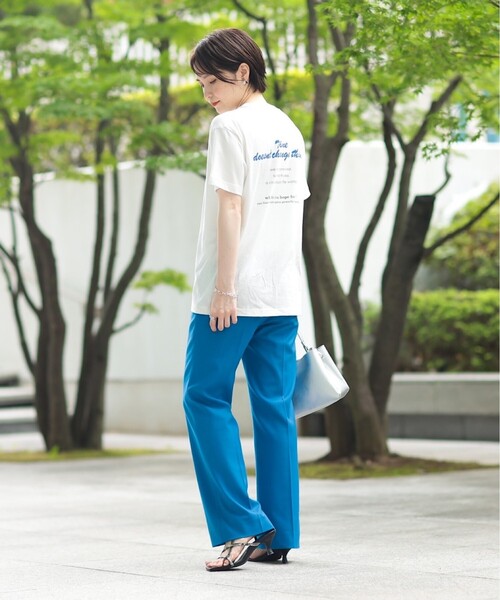 INDIVI（インディヴィ）の「【WORLD for the World】バックプリント ロゴTシャツ（Tシャツ/カットソー・レディース・ホワイト/ブラック・38/05/13）」の19枚目の写真