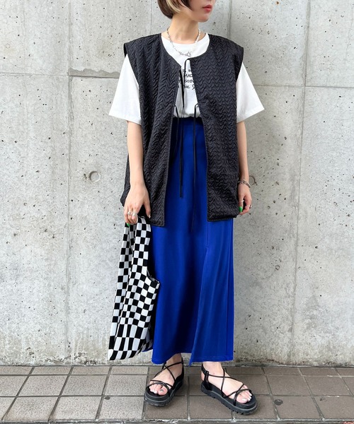 apres jour mignon(アプレジュールミニョン)の「ポコポコベスト【ZOZOTOWN限定アイテム】(ベスト・レディース・ブラック/カーキ/アイボリー/ピンク・X-LARGE/フリー)」の16枚目の写真