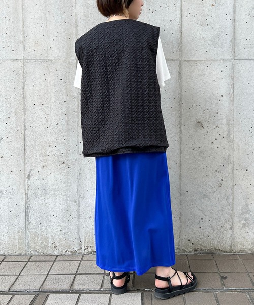 apres jour mignon(アプレジュールミニョン)の「ポコポコベスト【ZOZOTOWN限定アイテム】(ベスト・レディース・ブラック/カーキ/アイボリー/ピンク・X-LARGE/フリー)」の18枚目の写真