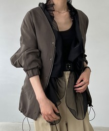 セットアップ ノーカラーブルゾン chw22a033