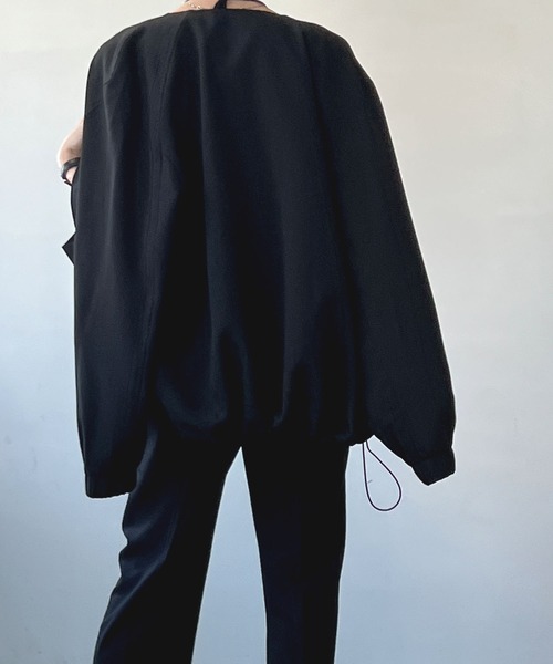 chuclla(チュクラ)の「セットアップ ノーカラーブルゾン chw22a033(ブルゾン・レディース・ブラック/モカ・M/L/S)」の21枚目の写真