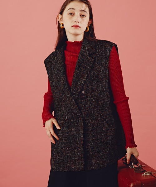 N.(N. Natural Beauty Basic)(エヌエヌナチュラルビューティーベーシック)の「《n.'look》◆オーバーショルダージレジャケット(その他アウター・レディース・チェック/ブラック系その他・MEDIUM)」の18枚目の写真
