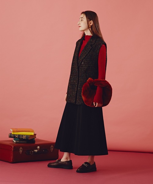 N.(N. Natural Beauty Basic)(エヌエヌナチュラルビューティーベーシック)の「《n.'look》◆オーバーショルダージレジャケット(その他アウター・レディース・チェック/ブラック系その他・MEDIUM)」の20枚目の写真