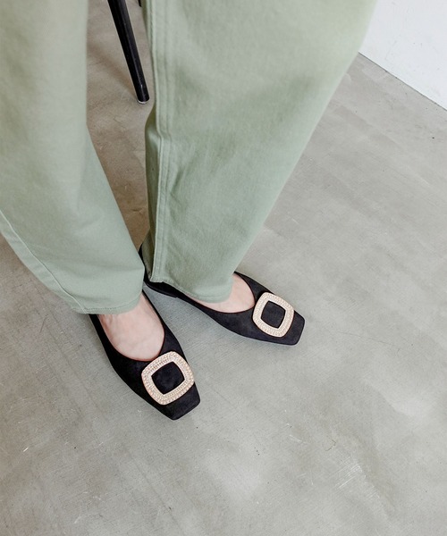 NEUE THE MARKET(ノイエザマーケット)の「バックル付パンプス/TM22175(パンプス・レディース・ブラック/チェック/オレンジ/ダークベージュ・24.5cm/23.5cm/22.5cm/24cm/23cm)」の11枚目の写真