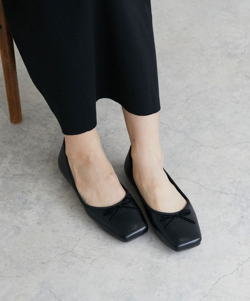 Doux archives（ドゥアルシーヴ）の「スクエアバレエシューズ（バレエシューズ・レディース・その他1/ブラック・MEDIUM/LARGE）」の10枚目の写真