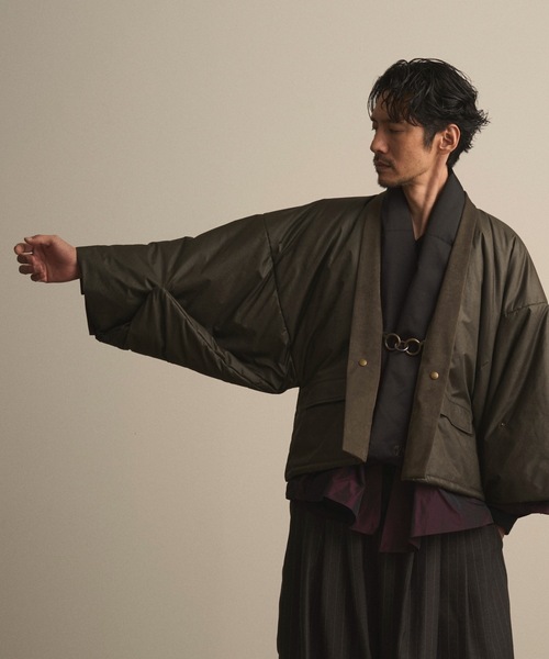 和ROBE(ワローブ)の「和ROBE / PUFFER HAORI(ブルゾン・メンズ・ブラック/ダークオリーブ・3/2)」の22枚目の写真