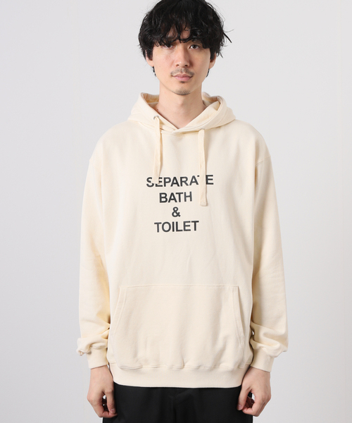 JOURNAL STANDARD(ジャーナルスタンダード)の「【SEPARATE BATH&TOILET】 SWEAT HOODIE(パーカー・メンズ・アイボリー・LARGE/MEDIUM/SMALL)」の3枚目の写真