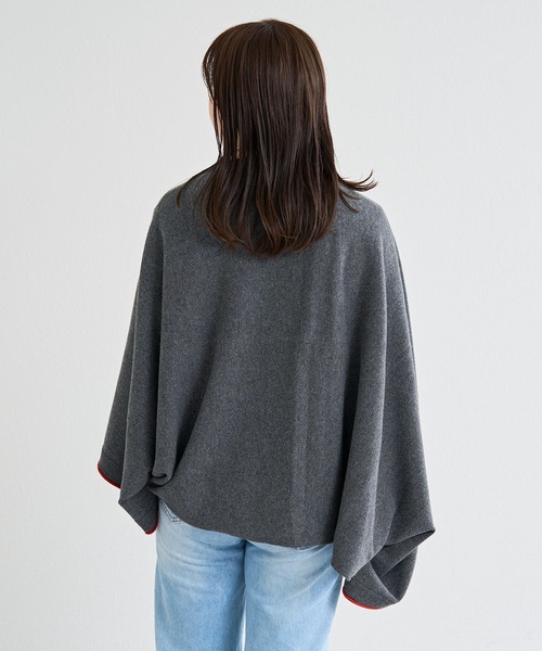 russet(ラシット)の「着るストール(MR-032)(ストール/ショール・レディース・チャコールグレー/レッド/グリーン/ベージュ/ブラック・FREE)」の17枚目の写真