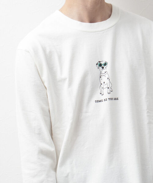 セール Barns Outfitters 別注ロンt Come As You Are 犬 Tシャツ Tシャツ カットソー Barns Outfitters バーンズアウトフィッターズ のファッション通販 Zozotown