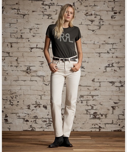 ロゴ コットン ジャージー Tシャツ（Tシャツ/カットソー）｜RRL