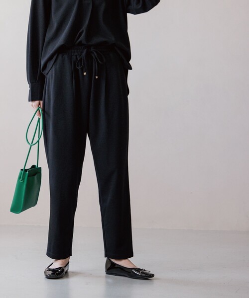 OPAQUE.CLIP（オペークドットクリップ）の「◆イージーテーパードパンツ【セットアップ可・WEB限定アイテム】（その他パンツ・レディース・ライトグレー/ブラック/オレンジ/ブルー/ボルドー・40/38/42/36/34）」の6枚目の写真