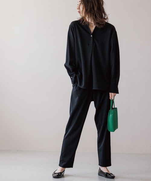 OPAQUE.CLIP（オペークドットクリップ）の「◆イージーテーパードパンツ【セットアップ可・WEB限定アイテム】（その他パンツ・レディース・ライトグレー/ブラック/オレンジ/ブルー/ボルドー・40/38/42/36/34）」の9枚目の写真