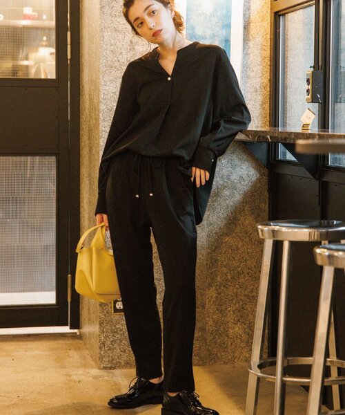 OPAQUE.CLIP（オペークドットクリップ）の「◆イージーテーパードパンツ【セットアップ可・WEB限定アイテム】（その他パンツ・レディース・ライトグレー/ブラック/オレンジ/ブルー/ボルドー・40/38/42/36/34）」の11枚目の写真