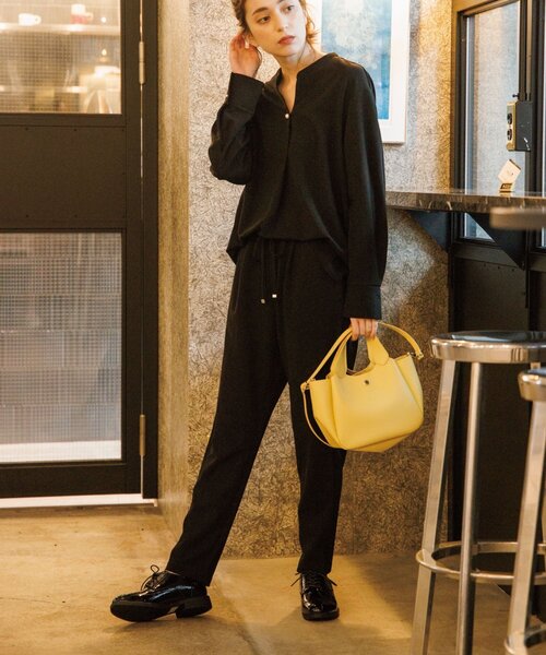 OPAQUE.CLIP（オペークドットクリップ）の「◆イージーテーパードパンツ【セットアップ可・WEB限定アイテム】（その他パンツ・レディース・ライトグレー/ブラック/オレンジ/ブルー/ボルドー・40/38/42/36/34）」の18枚目の写真