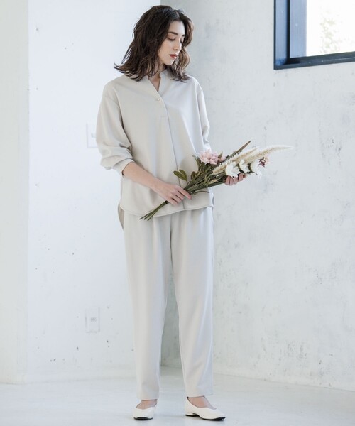 OPAQUE.CLIP（オペークドットクリップ）の「◆イージーテーパードパンツ【セットアップ可・WEB限定アイテム】（その他パンツ・レディース・ライトグレー/ブラック/オレンジ/ブルー/ボルドー・40/38/42/36/34）」の20枚目の写真