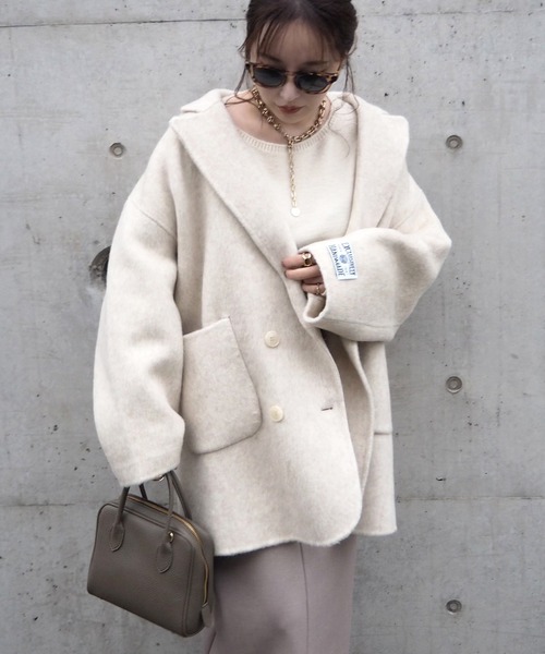 LAULEN（ローレン）の「wool shaggy coat/ウールシャギーコート