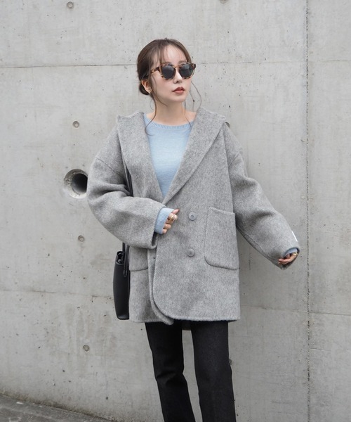 LAULEN（ローレン）の「wool shaggy coat/ウールシャギーコート