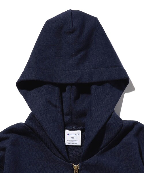 FREAK'S STORE(フリークスストア)の「WEB限定 Champion/チャンピオン KIDS ZIP SWT PK/キッズ ジップフーデッドスウェットシャツ/前開き/CK-T103(パーカー・キッズ・チャコールグレー/ネイビー/ブラック/グレー・110/130/150/100/140/120)」の6枚目の写真