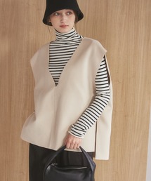 ダブルフェイス深Ｖネックベスト