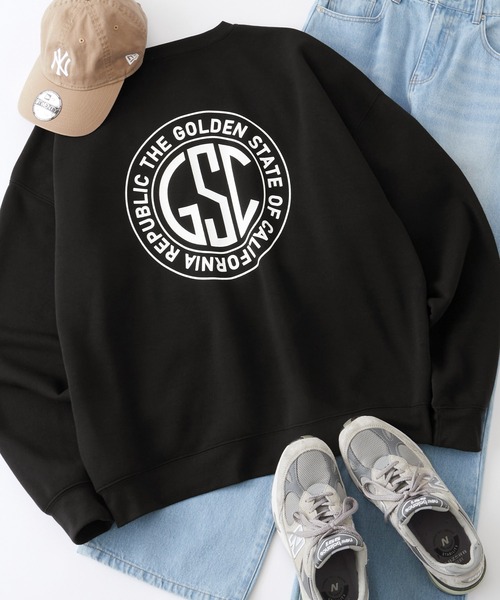 Anchor Smith（アンカー スミス）の「オーバーサイズ カレッジデザインプルオーバースウェット（スウェット・メンズ・グリーン系2/グレー系2/グリーン系1/ネイビー系2/ネイビー系1/グレー系1/ブラック系1/ブラック系2/ブルー系3/ブラック系3/グレー系3/ネイビー系3/グレー系4/チャコール/ネイビー系4/ネイビー系5/ブラック系4/グレー系7/グレー系5/グレー系6・M/L）」の3枚目の写真