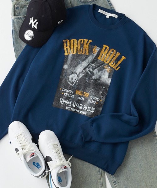 Anchor Smith（アンカー スミス）の「オーバーサイズ カレッジデザインプルオーバースウェット（スウェット・メンズ・グリーン系2/グレー系2/グリーン系1/ネイビー系2/ネイビー系1/グレー系1/ブラック系1/ブラック系2/ブルー系3/ブラック系3/グレー系3/ネイビー系3/グレー系4/チャコール/ネイビー系4/ネイビー系5/ブラック系4/グレー系7/グレー系5/グレー系6・M/L）」の17枚目の写真