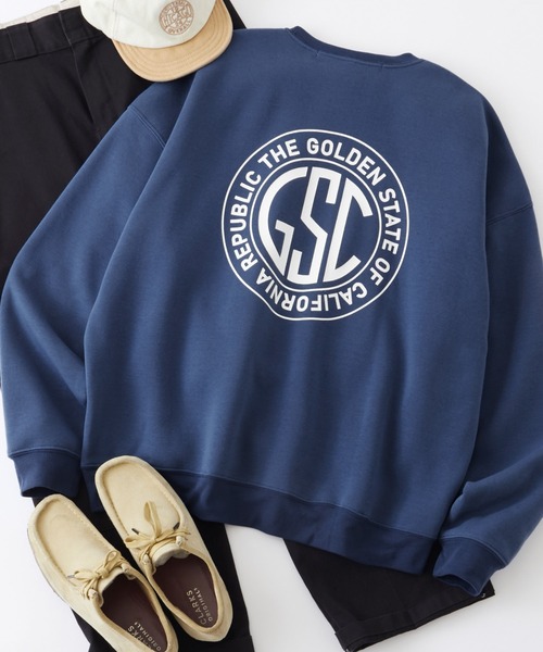 Anchor Smith（アンカー スミス）の「オーバーサイズ カレッジデザインプルオーバースウェット（スウェット・メンズ・グリーン系2/グレー系2/グリーン系1/ネイビー系2/ネイビー系1/グレー系1/ブラック系1/ブラック系2/ブルー系3/ブラック系3/グレー系3/ネイビー系3/グレー系4/チャコール/ネイビー系4/ネイビー系5/ブラック系4/グレー系7/グレー系5/グレー系6・M/L）」の20枚目の写真