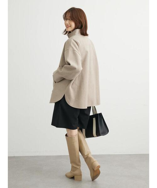 Green Parks(グリーンパークス)の「ツータックハーフパンツ(その他パンツ・レディース・ブラック/グレー/ホワイト系その他2・FREE)」の14枚目の写真