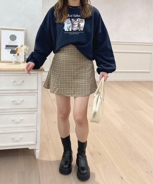 apres jour（アプレジュール）の「Catスウェット【ZOZOTOWN限定アイテム】（スウェット・レディース・ネイビー/ライトピンク/オフホワイト/ベビーピンク・フリー/X-LARGE）」の17枚目の写真