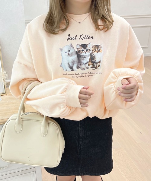 apres jour（アプレジュール）の「Catスウェット【ZOZOTOWN限定アイテム】（スウェット・レディース・ネイビー/ライトピンク/オフホワイト/ベビーピンク・フリー/X-LARGE）」の20枚目の写真