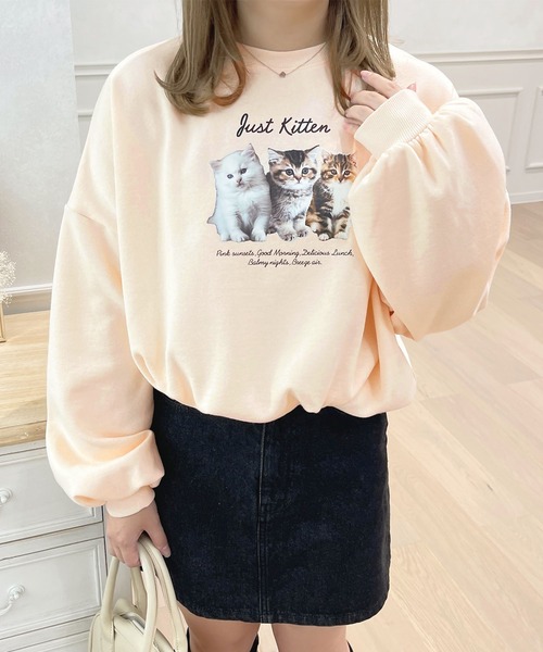 apres jour（アプレジュール）の「Catスウェット【ZOZOTOWN限定アイテム】（スウェット・レディース・ネイビー/ライトピンク/オフホワイト/ベビーピンク・フリー/X-LARGE）」の22枚目の写真