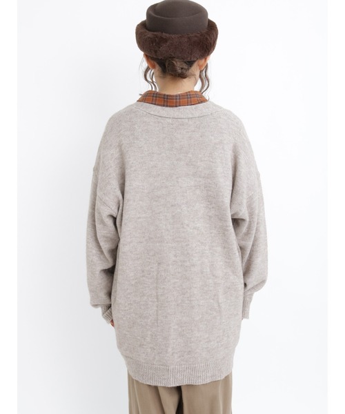 Samansa Mos2(サマンサ モスモス)の「【帯電防止】ミドル丈カーディガン(カーディガン/ボレロ・レディース・ブラック/ベージュ/ミント・フリ-)」の12枚目の写真