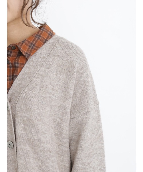 Samansa Mos2(サマンサ モスモス)の「【帯電防止】ミドル丈カーディガン(カーディガン/ボレロ・レディース・ブラック/ベージュ/ミント・フリ-)」の14枚目の写真