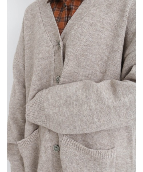 Samansa Mos2(サマンサ モスモス)の「【帯電防止】ミドル丈カーディガン(カーディガン/ボレロ・レディース・ブラック/ベージュ/ミント・フリ-)」の15枚目の写真