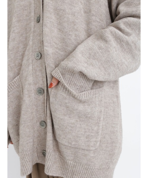 Samansa Mos2(サマンサ モスモス)の「【帯電防止】ミドル丈カーディガン(カーディガン/ボレロ・レディース・ブラック/ベージュ/ミント・フリ-)」の16枚目の写真