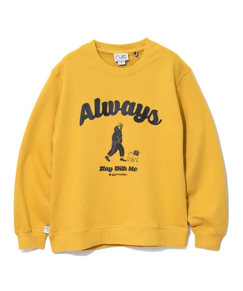 gym master（ジムマスター）の「gym master/ジムマスター　 Alwaysスウェットシャツ（スウェット・メンズ・グリーン系その他/マスタード・LARGE/X-LARGE/MEDIUM）」の2枚目の写真