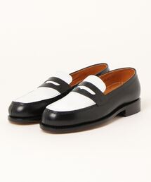 JALAN SRIWIJAYA | Jalan Sriwijaya/99036/CALF/BLACK&WHITE/LEATHER SOLE/コインローファー(ローファー)