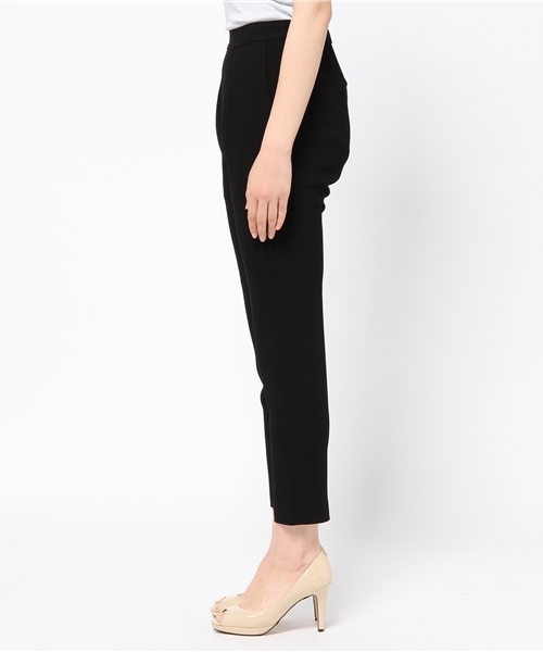 STUDIOUS（ステュディオス）の「STUDIOUS センタータックジョーゼットPT（スラックス・レディース・アイボリー/ブラック・0/1）」の4枚目の写真