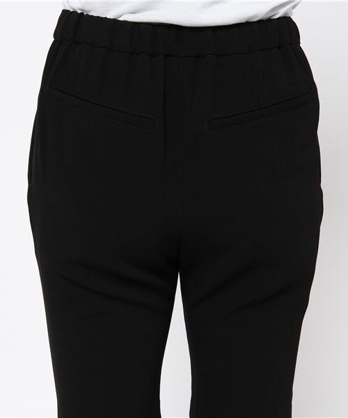 STUDIOUS（ステュディオス）の「STUDIOUS センタータックジョーゼットPT（スラックス・レディース・アイボリー/ブラック・0/1）」の7枚目の写真