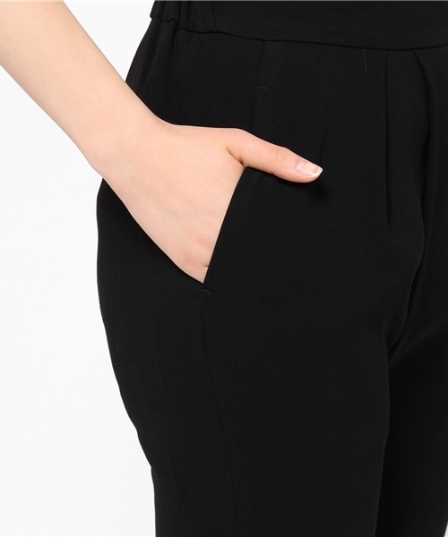 STUDIOUS（ステュディオス）の「STUDIOUS センタータックジョーゼットPT（スラックス・レディース・アイボリー/ブラック・0/1）」の8枚目の写真