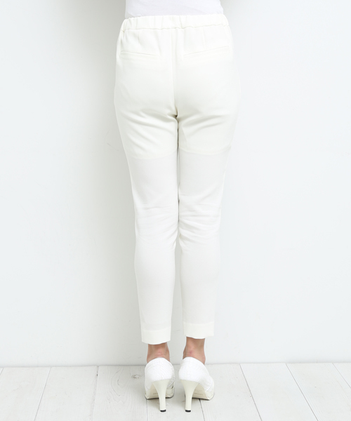 STUDIOUS（ステュディオス）の「STUDIOUS センタータックジョーゼットPT（スラックス・レディース・アイボリー/ブラック・0/1）」の16枚目の写真