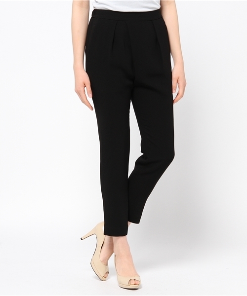 STUDIOUS（ステュディオス）の「STUDIOUS センタータックジョーゼットPT（スラックス・レディース・アイボリー/ブラック・0/1）」の18枚目の写真