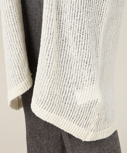 ROSE BUD(ローズバッド)の「LK-15172 L/S LONG CARDIGAN (カーディガン/ボレロ・レディース・ホワイト/オリーブ/ネイビー・ONE SIZE)」の6枚目の写真