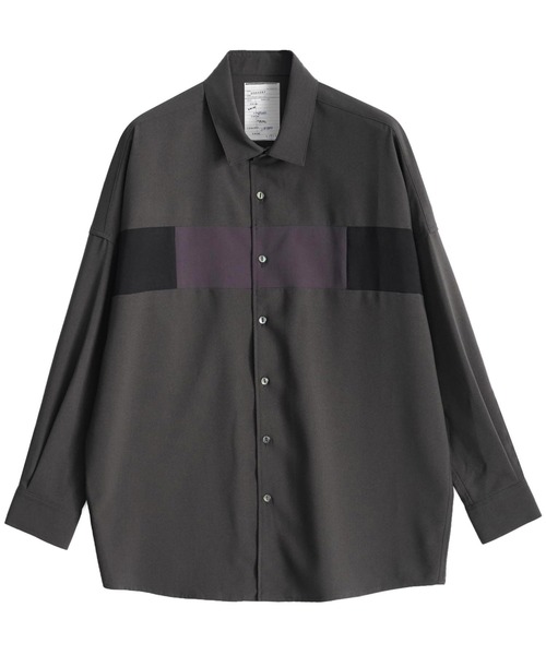 SHAREEF(シャリーフ)の「SWITCHING L/S SHIRTS(シャツ/ブラウス・メンズ・ブラック/ホワイト/ブラウン・1/2/3)」の3枚目の写真