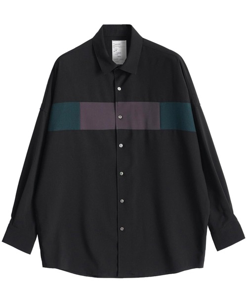 SHAREEF(シャリーフ)の「SWITCHING L/S SHIRTS(シャツ/ブラウス・メンズ・ブラック/ホワイト/ブラウン・1/2/3)」の4枚目の写真