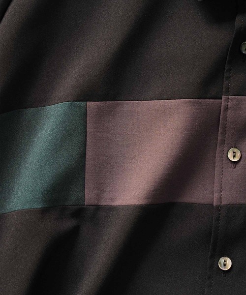 SHAREEF(シャリーフ)の「SWITCHING L/S SHIRTS(シャツ/ブラウス・メンズ・ブラック/ホワイト/ブラウン・1/2/3)」の6枚目の写真