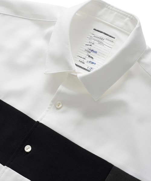 SHAREEF(シャリーフ)の「SWITCHING L/S SHIRTS(シャツ/ブラウス・メンズ・ブラック/ホワイト/ブラウン・1/2/3)」の11枚目の写真