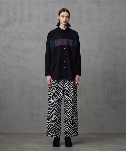 SHAREEF(シャリーフ)の「SWITCHING L/S SHIRTS(シャツ/ブラウス・メンズ・ブラック/ホワイト/ブラウン・1/2/3)」の19枚目の写真