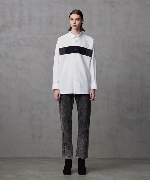 SHAREEF(シャリーフ)の「SWITCHING L/S SHIRTS(シャツ/ブラウス・メンズ・ブラック/ホワイト/ブラウン・1/2/3)」の20枚目の写真