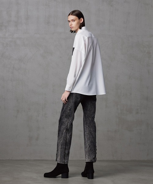 SHAREEF(シャリーフ)の「SWITCHING L/S SHIRTS(シャツ/ブラウス・メンズ・ブラック/ホワイト/ブラウン・1/2/3)」の21枚目の写真