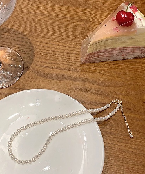 BROTHERHOOD（ブラザーフッド）の「【earyear】アーティフィシャル パールプレーン ネックレス（ネックレス・レディース・ゴールド・FREE）」の2枚目の写真